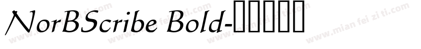 NorBScribe Bold字体转换